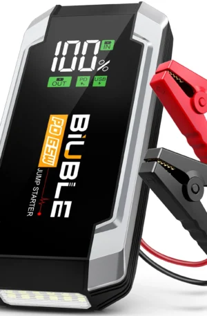 Portable Car Emergency Start Power Supply 18W QC 3.0 & 65W Type-C PD 8000A Peak Smart Clip