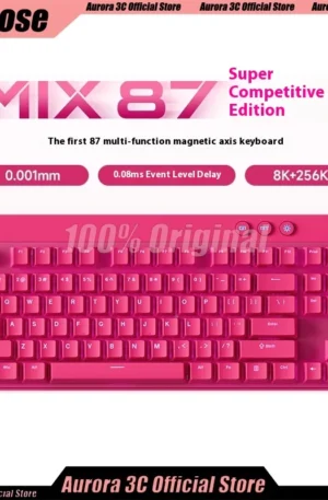 Mchose Mix87 Magnetic Swtich Keyboard Wired Gaming Keyboard 8K+256K Esport 0.08ms Low Latency Custom E-Sports Gamer Accessories