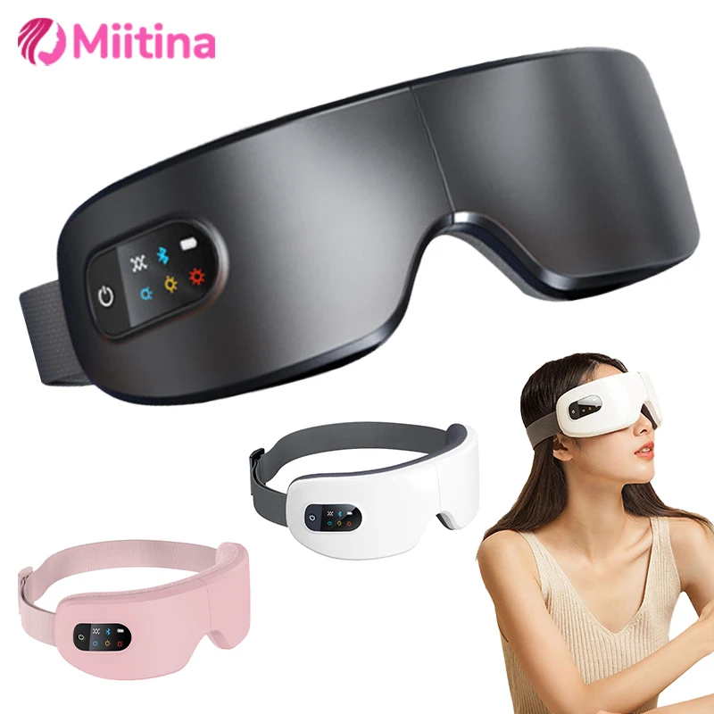 4D Eye Massager Smart Airbag Vibration Electric Eye Massage Instrument Eyes Care Glasses Beauty With Bluetooth Music Health Care