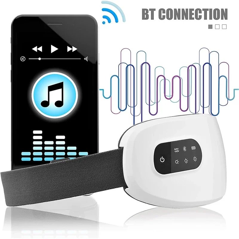 4D Eye Massager Smart Airbag Vibration Electric Eye Massage Instrument Eyes Care Glasses Beauty With Bluetooth Music Health Care - Image 3