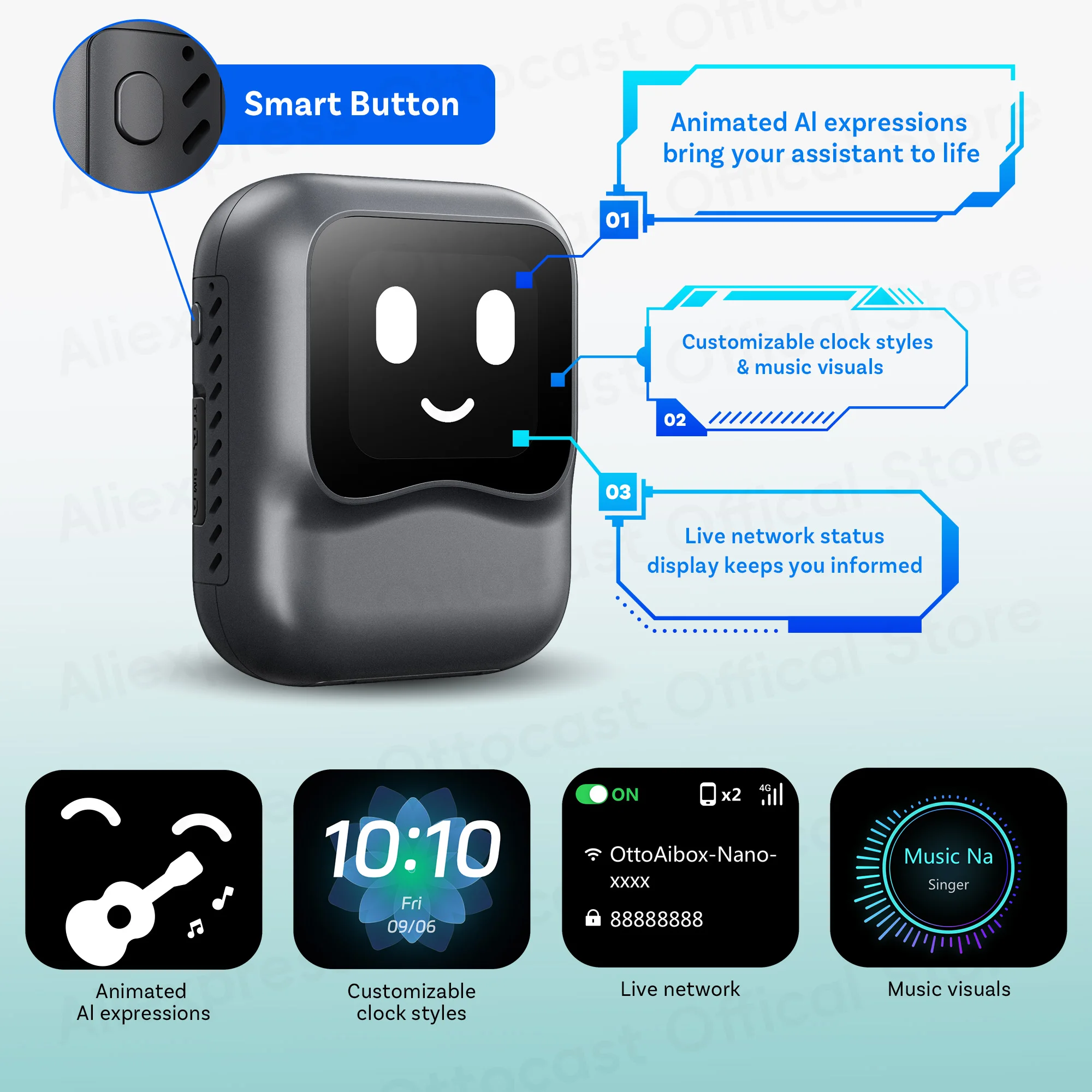 Nano Android 13 Wireless CarPlay Android Auto AI Box for Netflix Car Accessories for Benz Audi VW Ford Toyota - Image 5